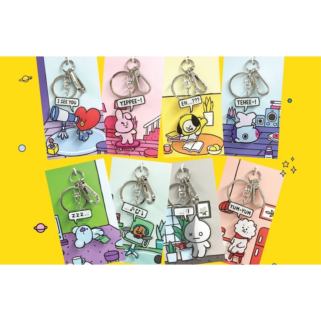 JAPAN BT21 ACRYLIC KEY HOLDER