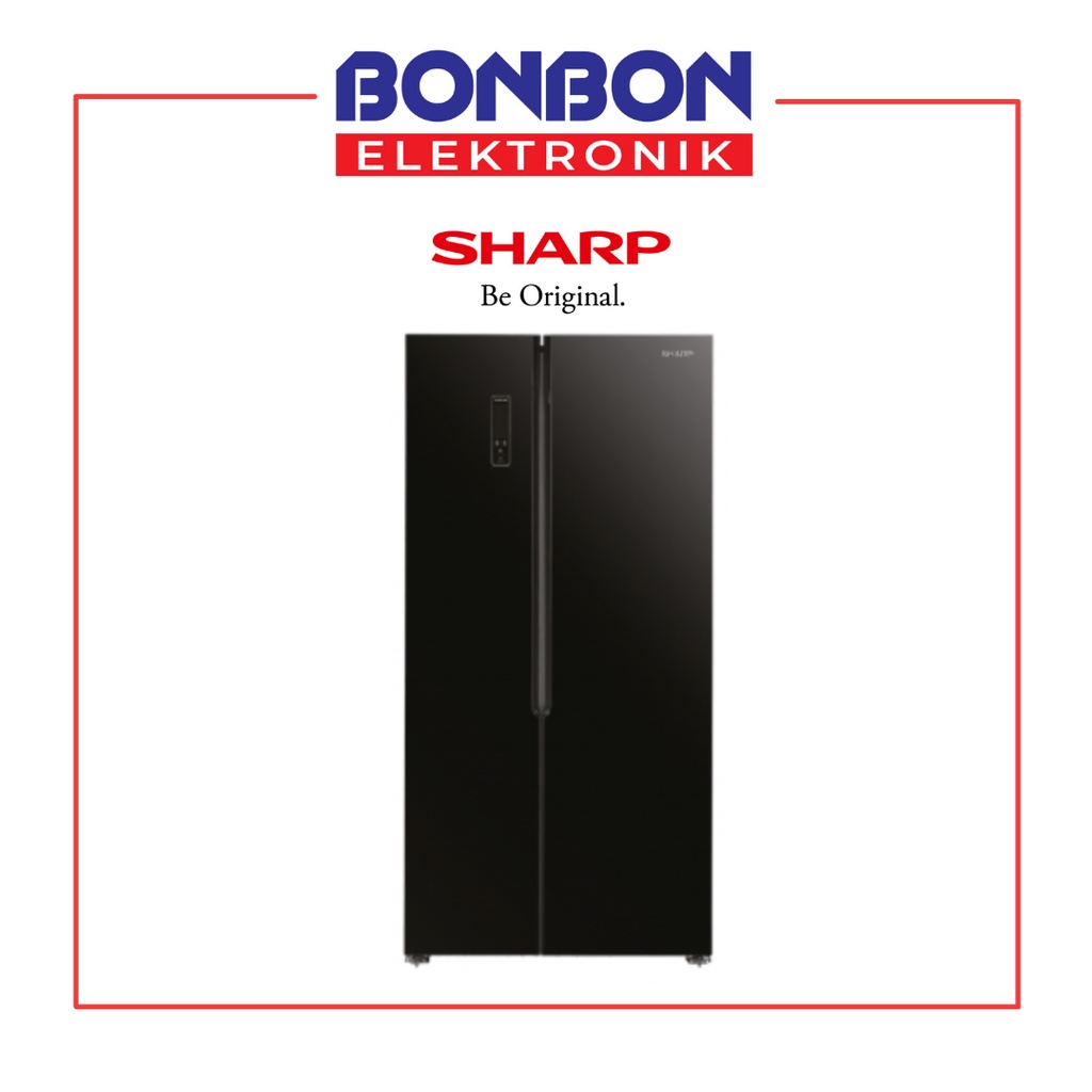 Sharp Kulkas Side By Side 2 Pintu SJ-IS61G-BK / SJIS 61 GBK