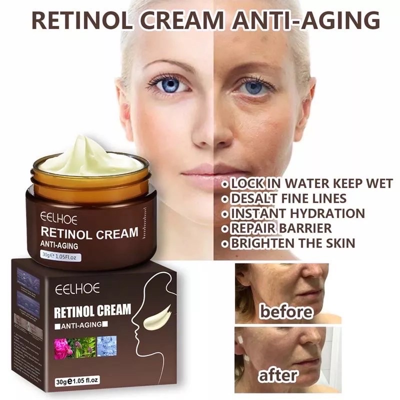 EELHOE Set Retinol Cream Wajah 30g + Serum Wajah 30ml