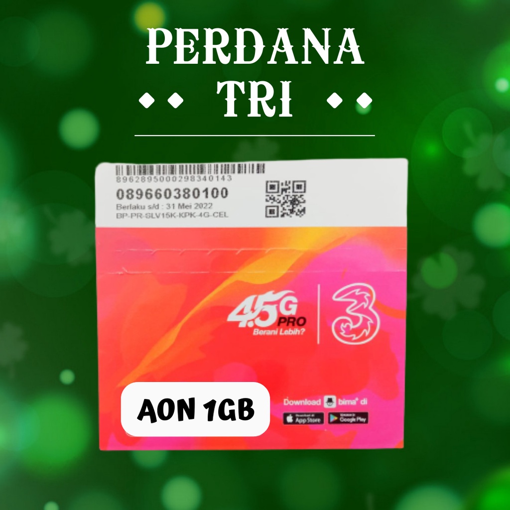 Kartu Perdana Kuota Tri Aon
