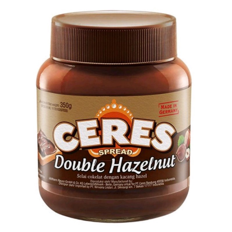 

CERES SPREAD CHOCO DOUBLE HAZELNUT 350 GRAM