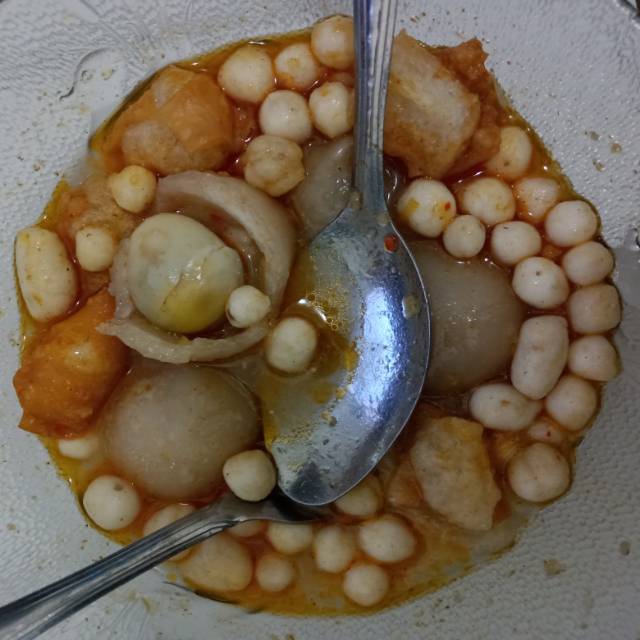 Bakso Baso Aci instant Cilok isi Telor Puyuh