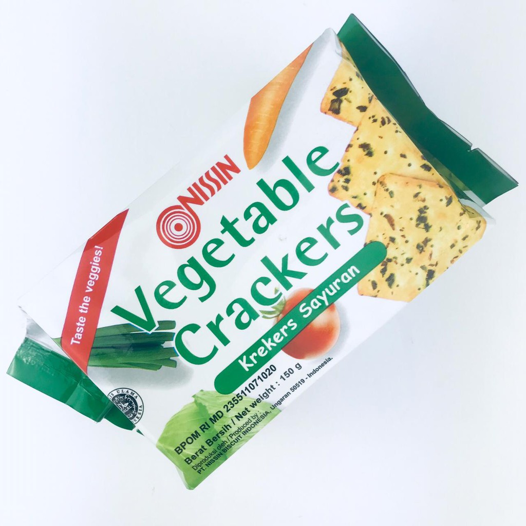 Nissin / Vegetable Crackers / Krekers Sayuran / 150g