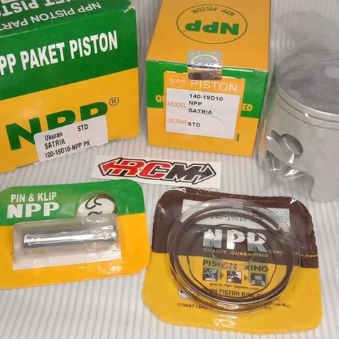 SEHER SEKER PISTON KIT SET OVER SIZE OS UK UKURAN STD STANDART 0 SATRIA 2T 2 T 2TAK 2 TAK ORI ORIGINAL NPP ASLI