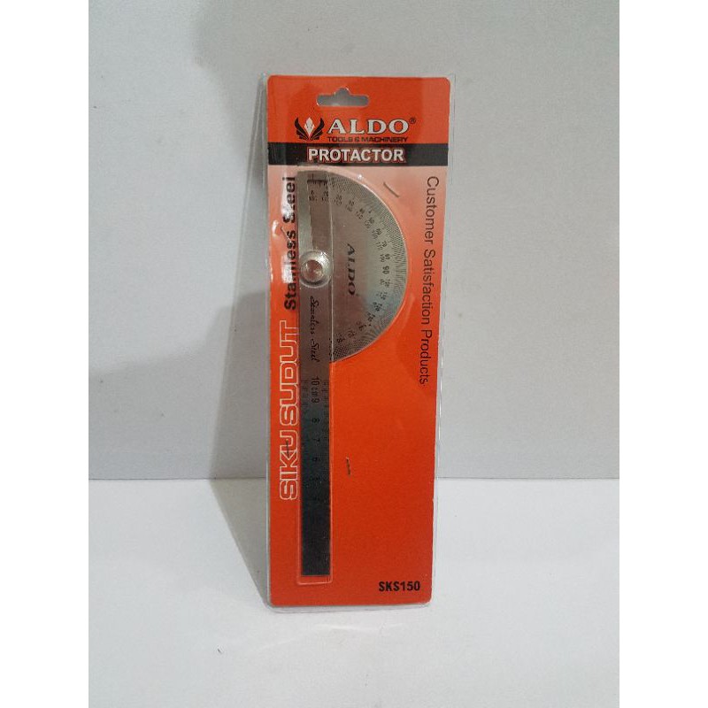 

Aldo Penggaris Busur SKS150 protactor siku sudut
