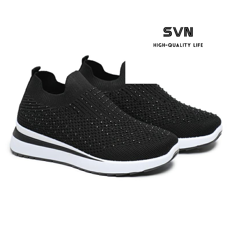 [GROSIR][COD] SEVEN_DAY SEPATU SLIP ON BAHAN RAJUT SEPATU WANITA IMPORT MURAH FASHION FZ-A66