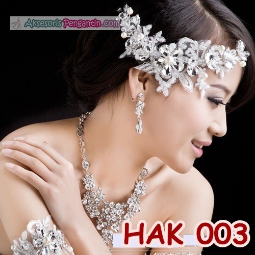 Perhiasan Pesta Wedding l Paket Aksesoris Pengantin Modern - HAK 003