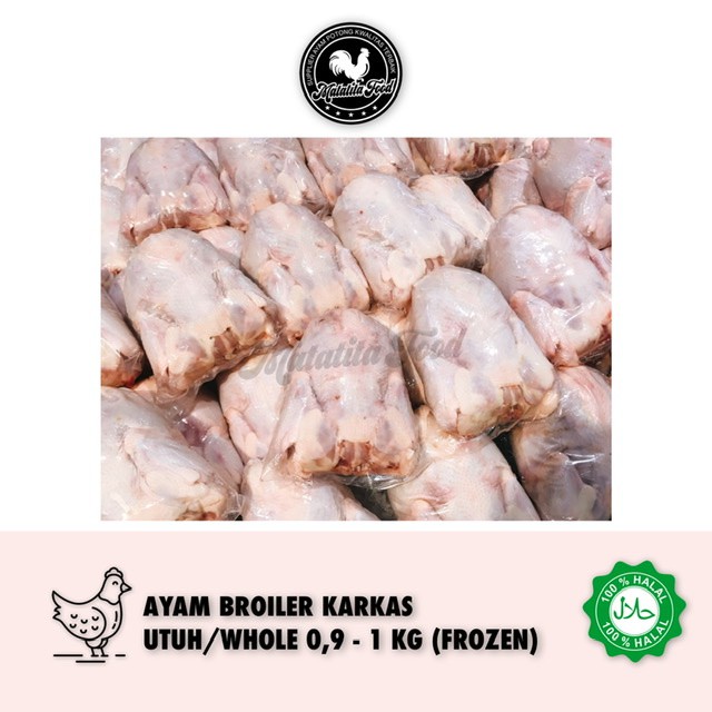 

DAGING AYAM BROILER KARKAS UTUH/WHOLE 0,9 - 1KG (FROZEN)