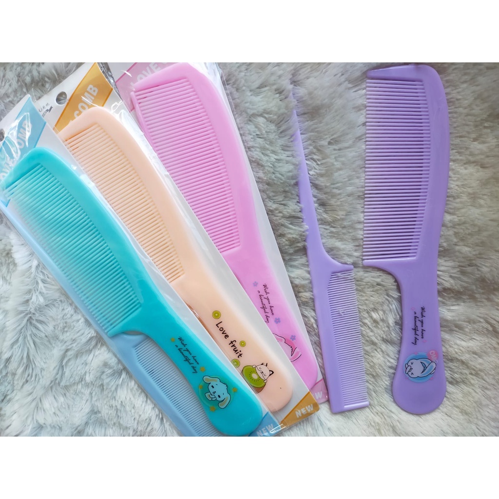 SISIR GAGANG JUMBO ISI 2 SISIR WARNA WARNI PREMIUM AISHU SISIR ANAK PER SET ISI 2 UKURAN BESAR