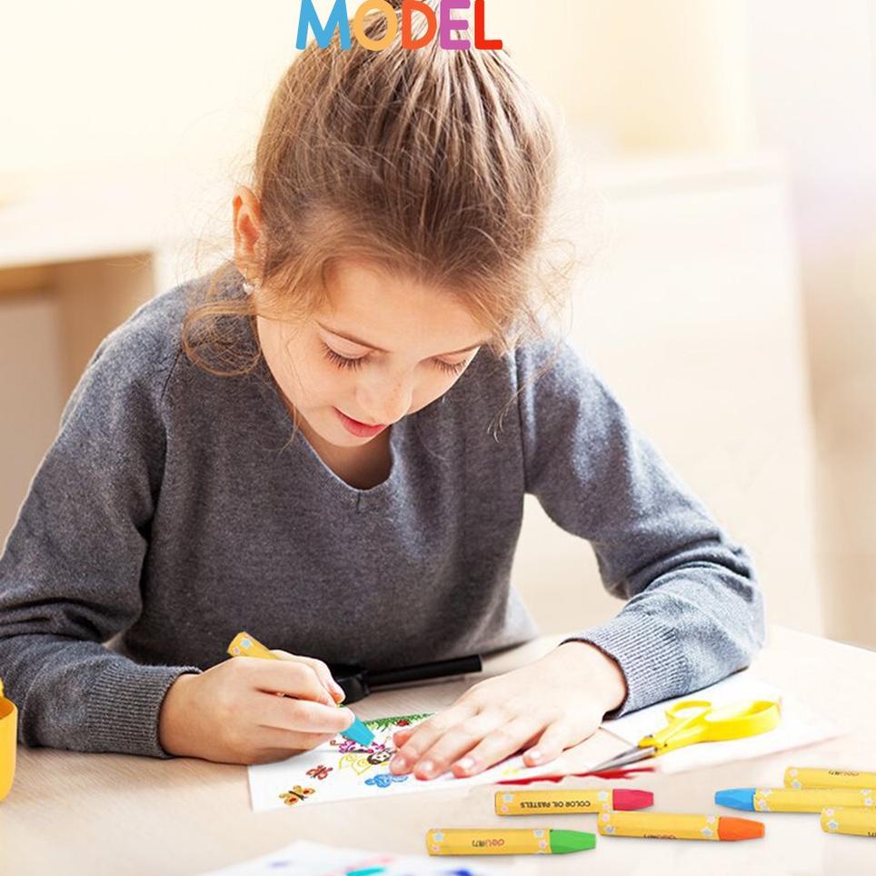 

Recomended.. Crayon Anak Mewarnai 24 Warna Krayon Oil Pastel Desain Barrel KIDS LAND