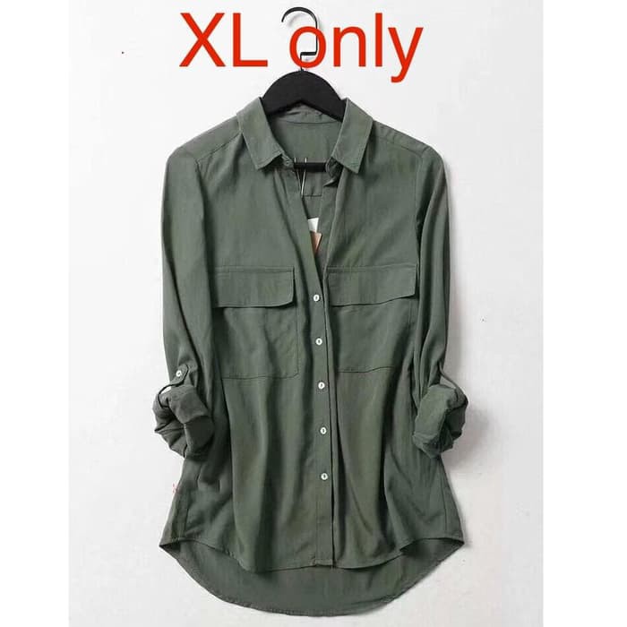 Promo Kemeja Wanita Polos Branded | Atasan Wanita untuk Kerja Bahan Import