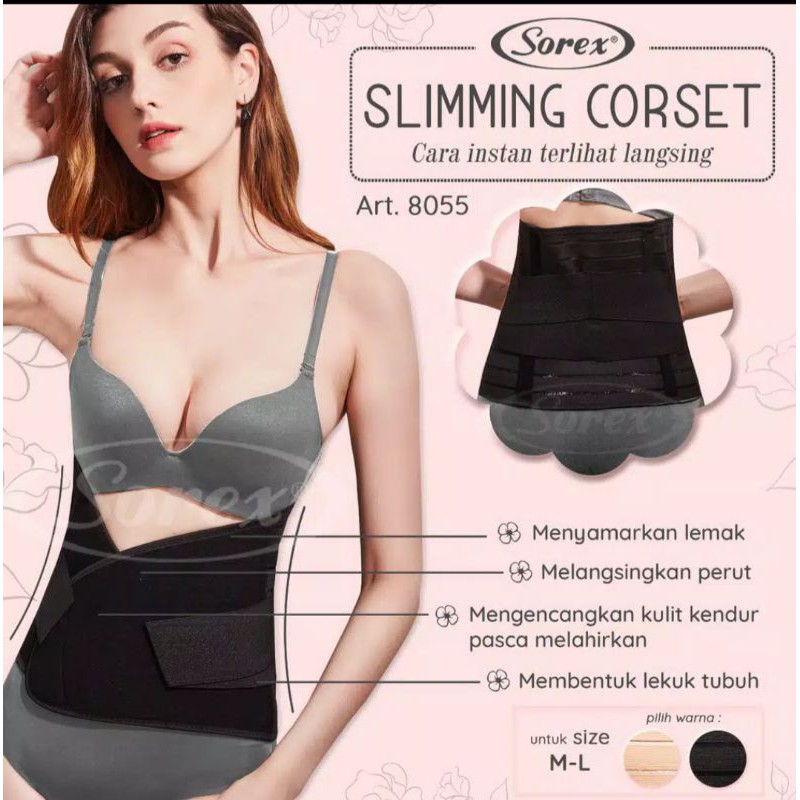 Sorex slimming corset /korset  kode 8055&amp;8056 stagen