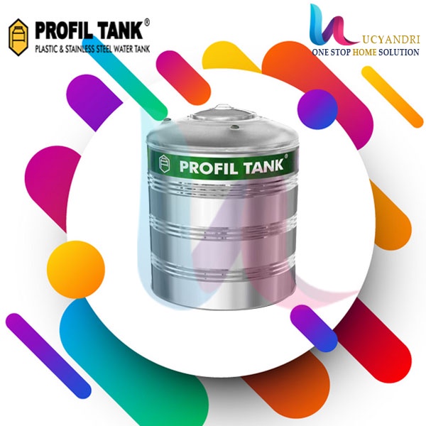 Tangki Air Stainless PS 3300 D Profil Tank  Toren Air Tandon Air Water Tank