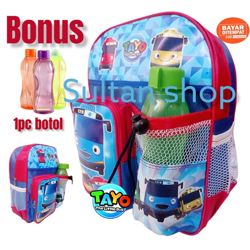 BISA COD / BAYAR DI TEMPAT / TAS RANSEL/ BONUS BOTOL / TAS ANAK SEKOLAH/ TAS KARAKTER ANAK LAKI LAKI / PEREMPUAN /TK /PAUD/ TAS NGAJI /TAS ULANG TAHUN