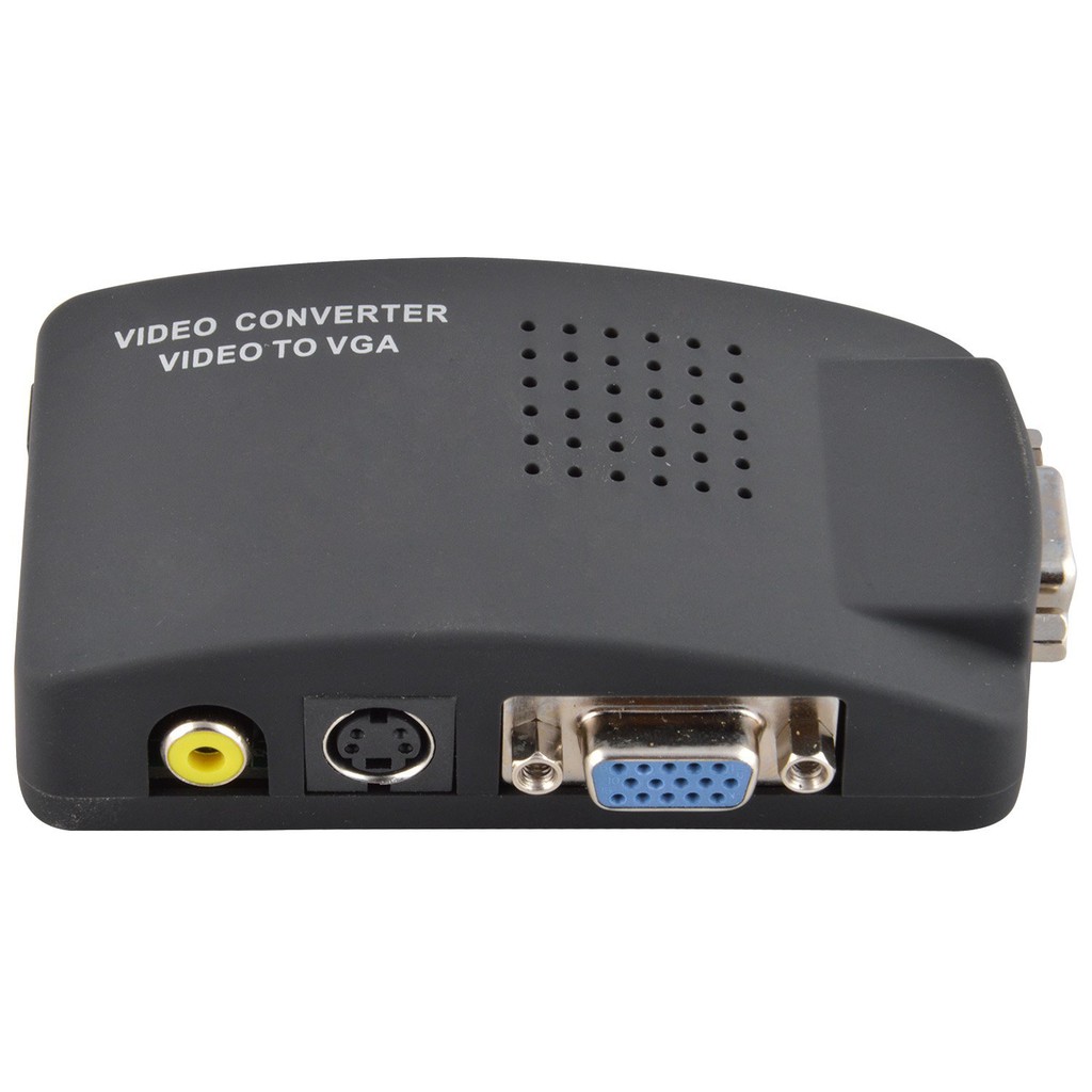 Konverter AV RCA SVIDEO to VGA Support High Resolution