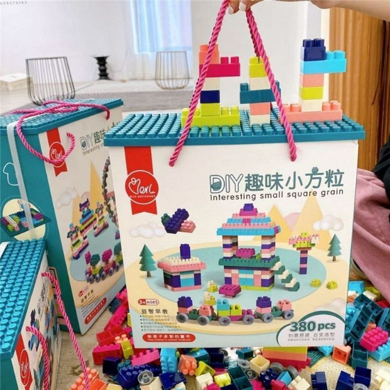 DIY Small Square Grain Interesting Building Block 380pcs