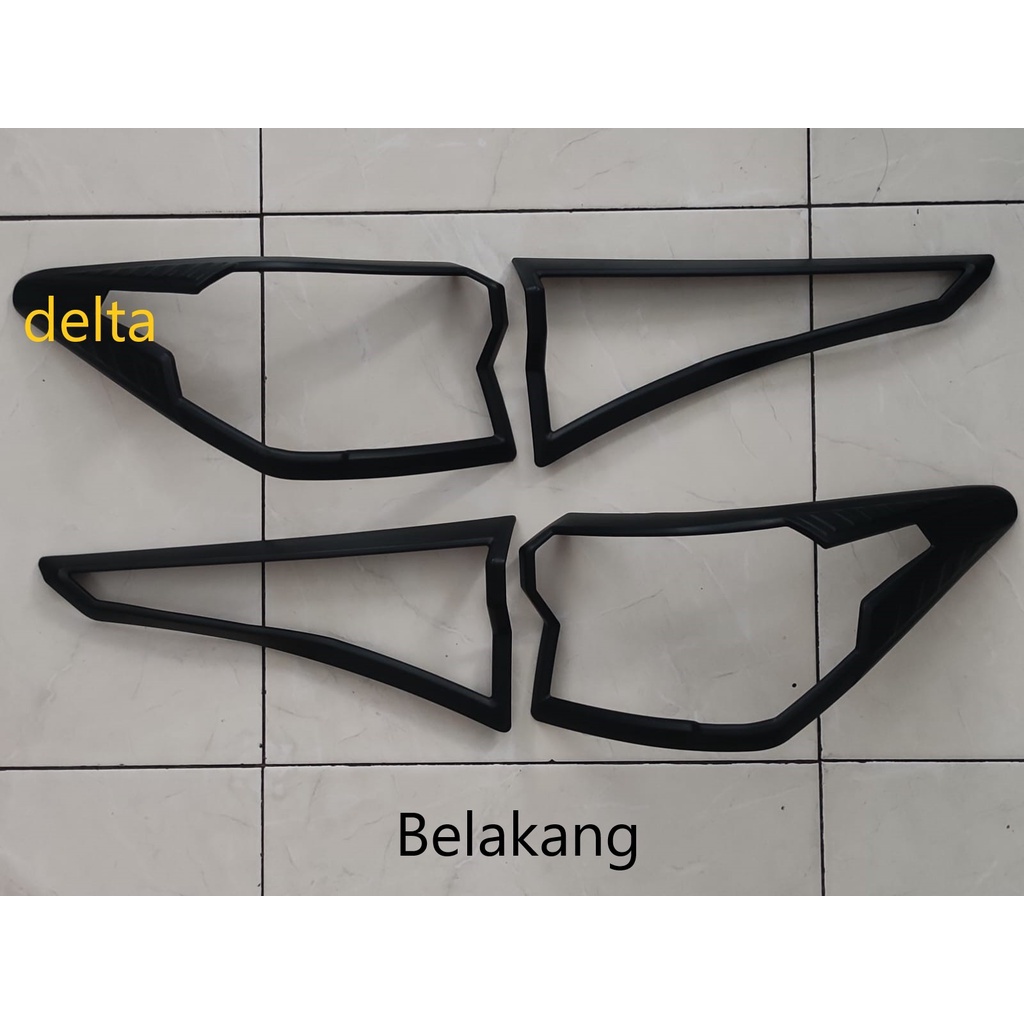 Cover Lampu/Garnish Belakang Hitam Doff Avanza/Xenia 2022 On