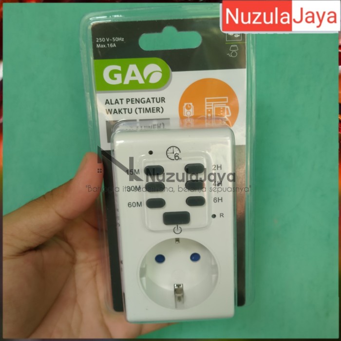 Gao stop kontak timer/timer listrik 15menit-6jam