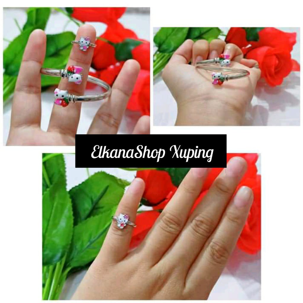 Gelang anak benggel free cincin cat xuping