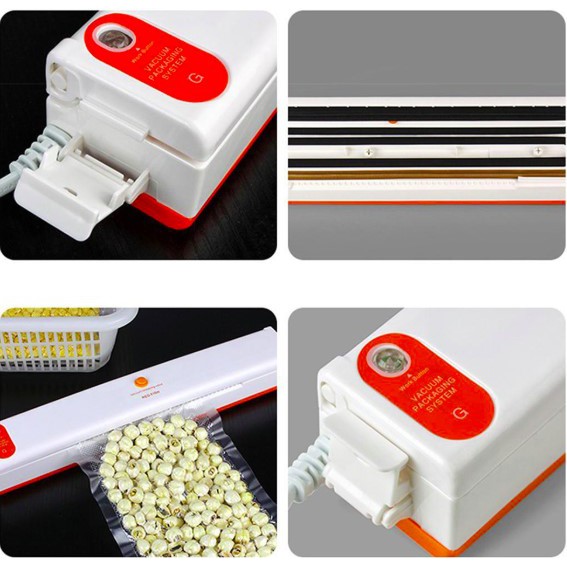 Taffware Pompa Vacuum Sealer Makanan Food Packing Machine - SX-101 - Orange