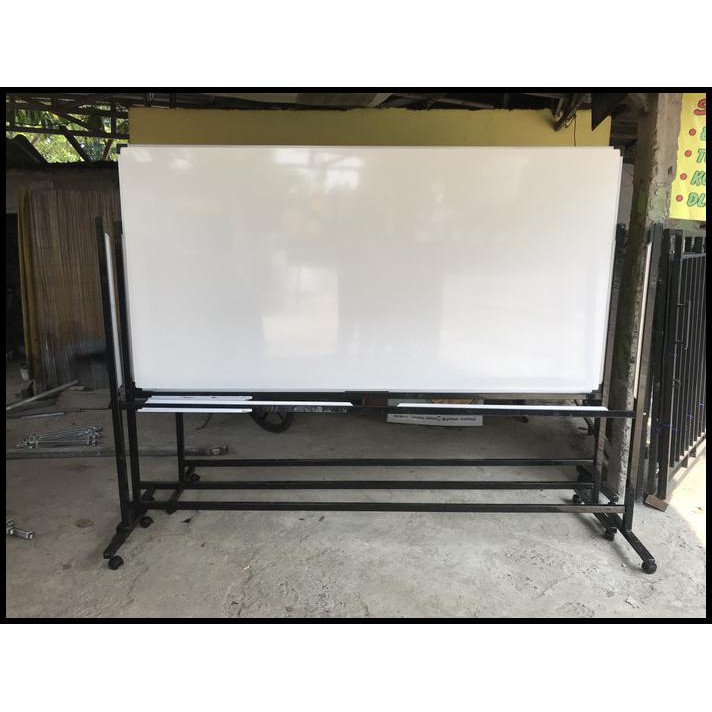 

Cuci Gudang Whiteboard Standing 120X240 Double Face