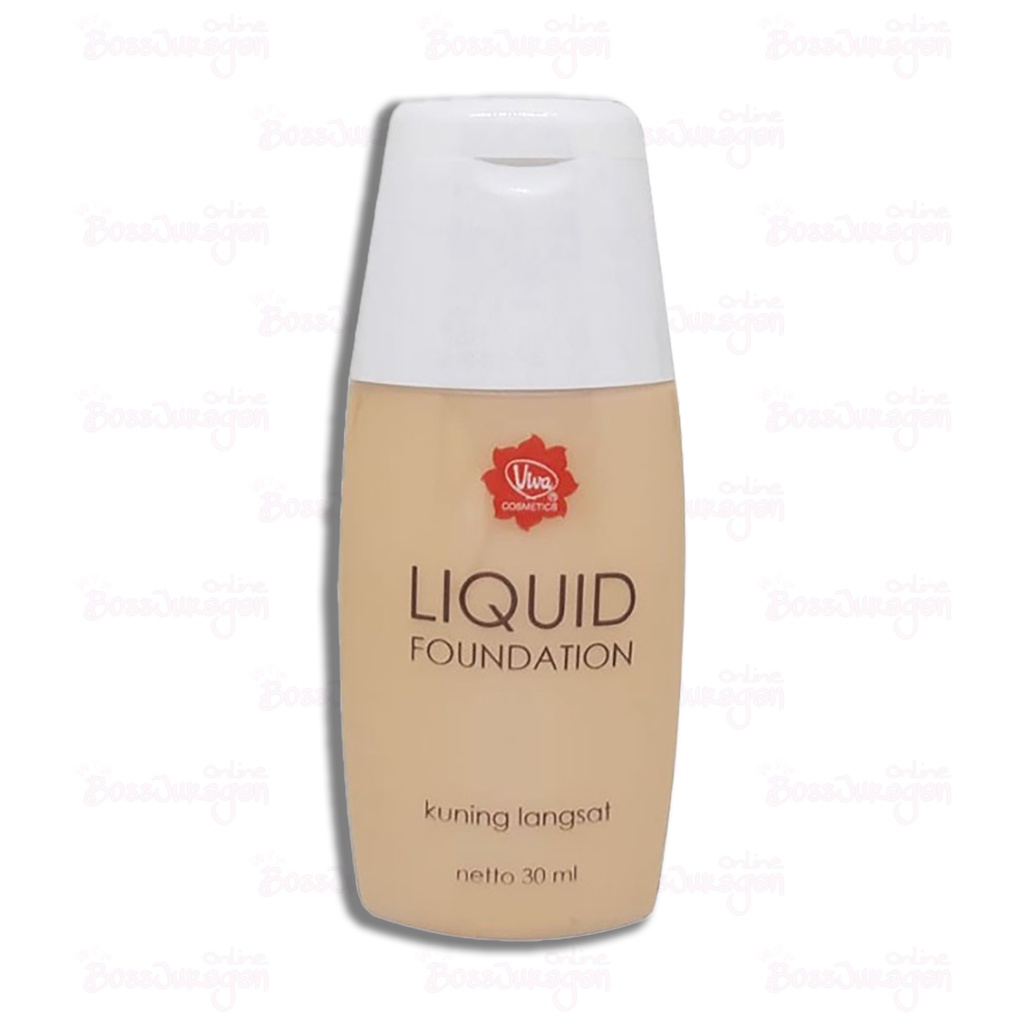 (BOSS) (kuning langsat) BPOM VIVA Liquid Foundation Kuning Lansat 30ml