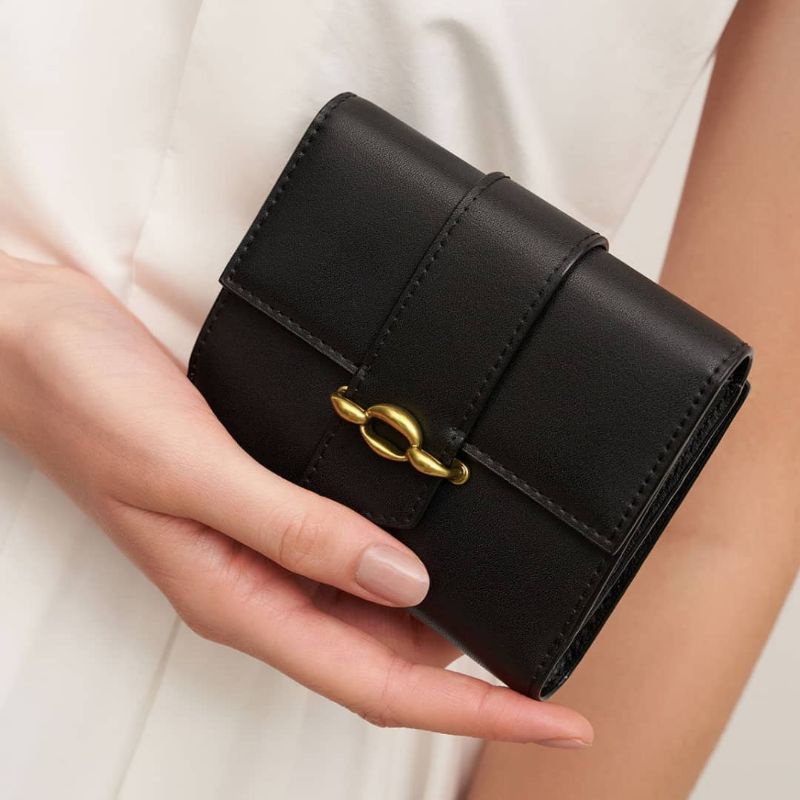 12.12 SALE | CK Poppy Belt Buckle Strap Short Wallet