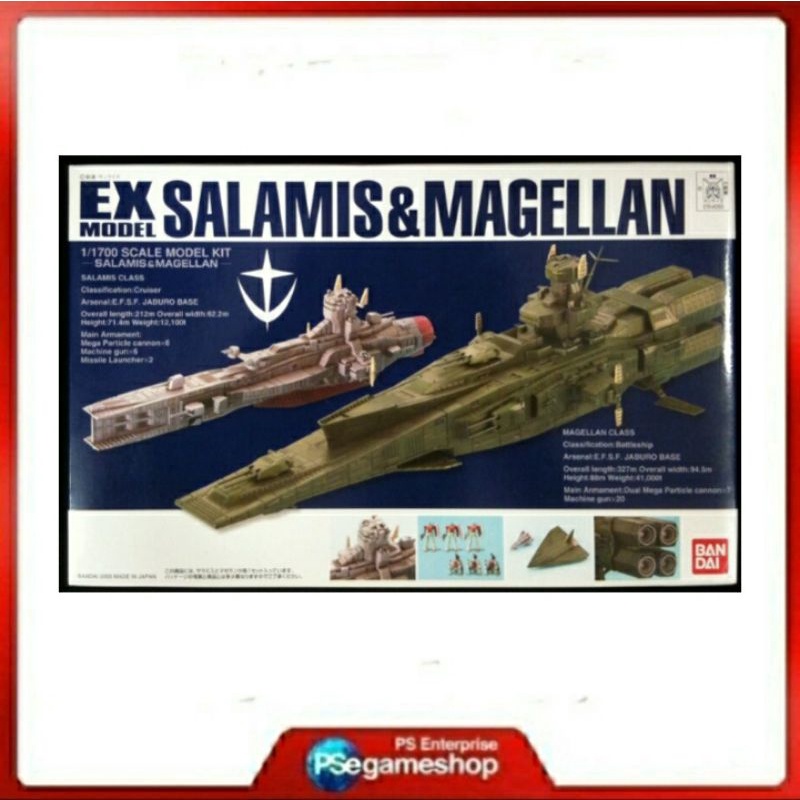 Bandai EX MODEL 23 Mobile Suit Gundam Salamis dan Magellan