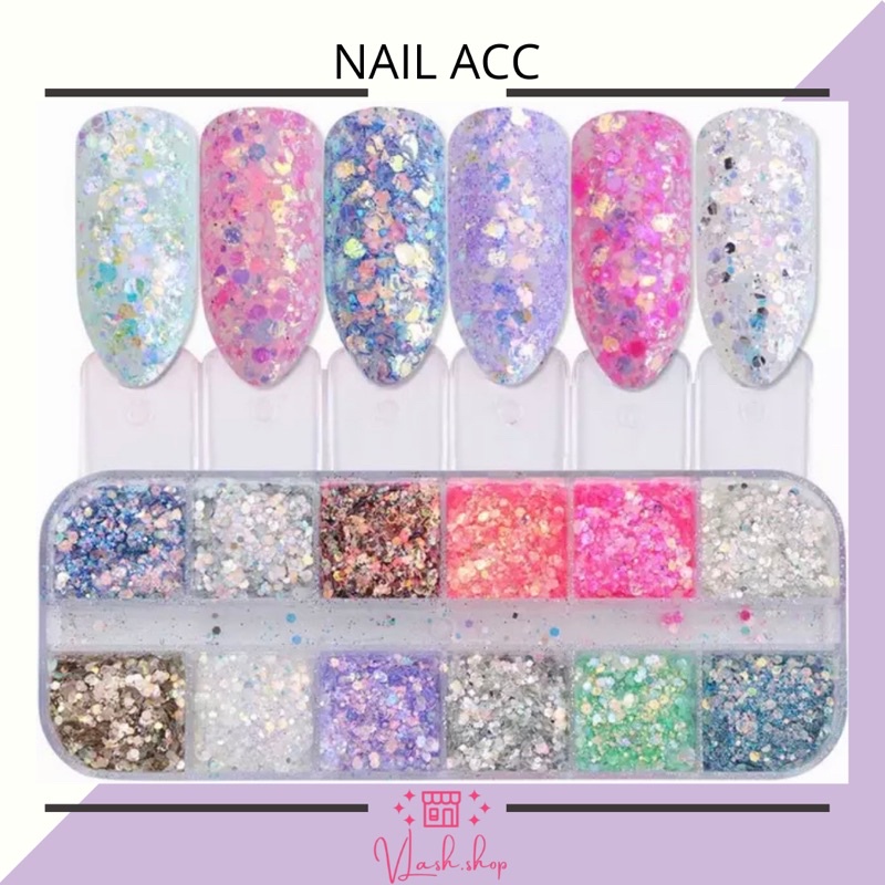 NAIL ACCESORIES - GLITTER BUBUK AKSESORIS KUKU