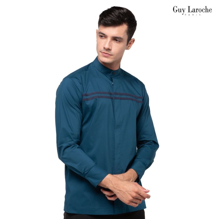 Kemeja Muslim Pria Lengan Panjang Guy Laroche Damine La Chemise Tosca