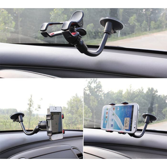 Car Phone Holder Universal / Holder Mobil Jepit 4 Cakar bisa HP besar