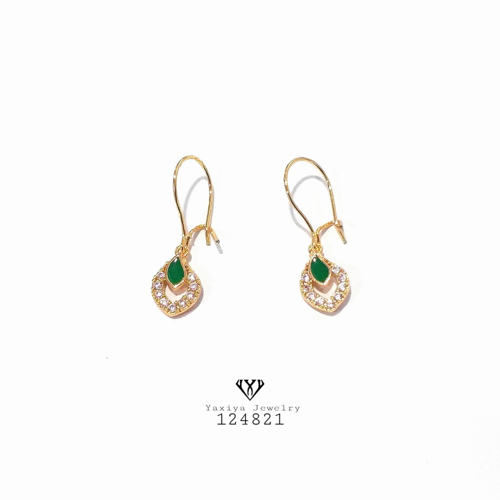 

Anting permata perhiasan lapis emas imitasi gold yaxiya 124821