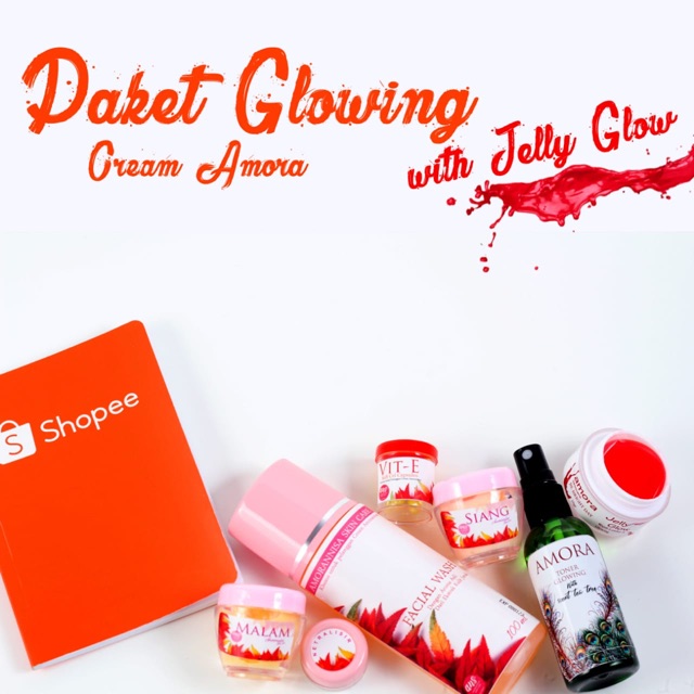 CREAM AMORA PAKET GLOWING BY AMORANISA SKIN CARE