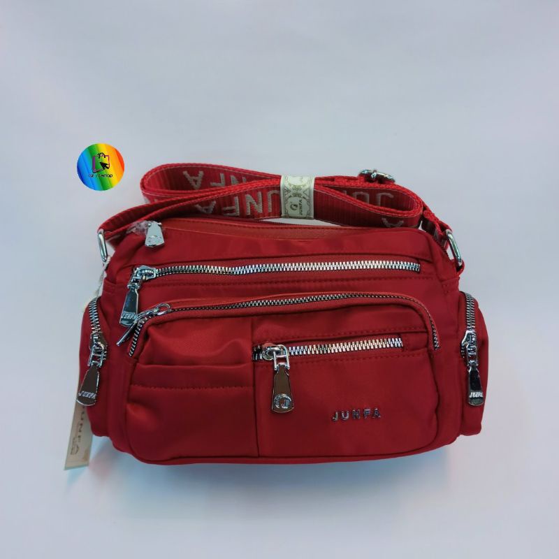 Harga Terbaik.. Tas Selempang Junfa 9955  Original size ( 26x15x10cm) barang import