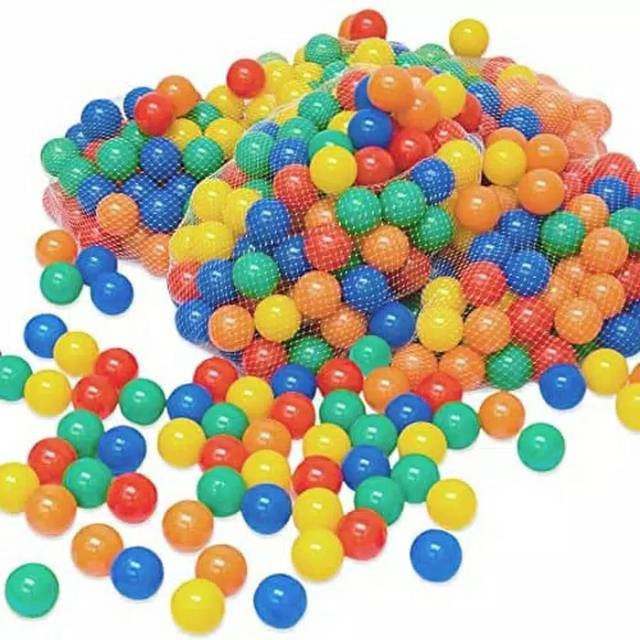 1 PACK ISI 50 PCS BOLA MAINAN MANDI BOLA PLASTIK WARNA WARNI / KOLAM BOLA UKURAN 6 CM