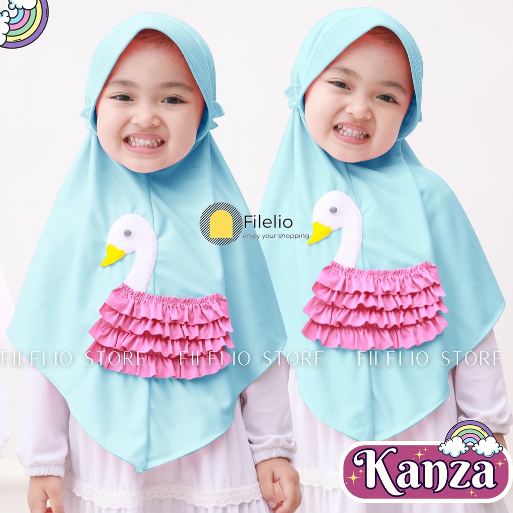 Kerudung Instan Anak TK Kanza / Hijab Anak TK Kekinian / Hijab Anak TK Tali Karet Ped Antem / Jilbab Anak Karakter Duck Rempel / Jilbab Anak Perempuan / Jilbab Anak Jersey / Kerudung Anak TK / Bergo Anak Jersey / Bergo Anak TK/ Khimar Anak