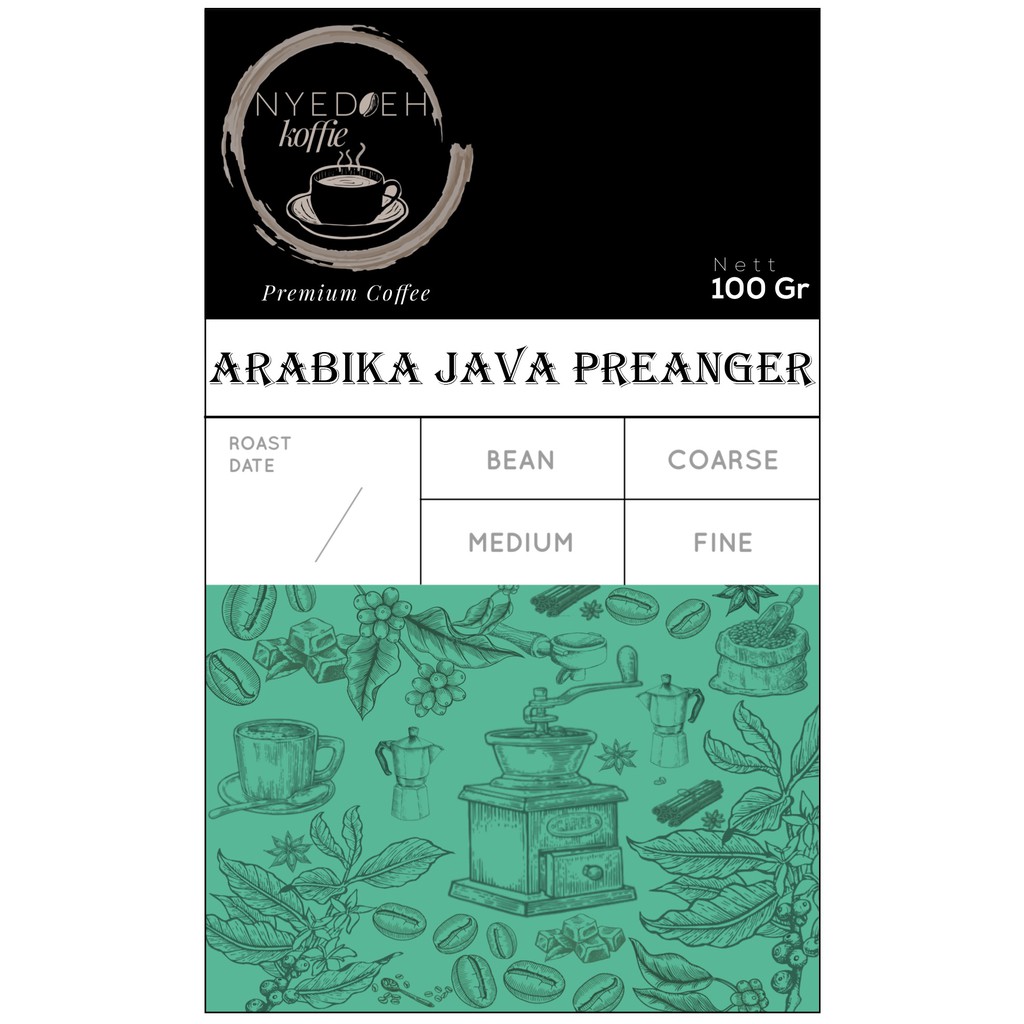 

KOPI ARABIKA JAVA PREANGER 100 GR GRAM ARABICA