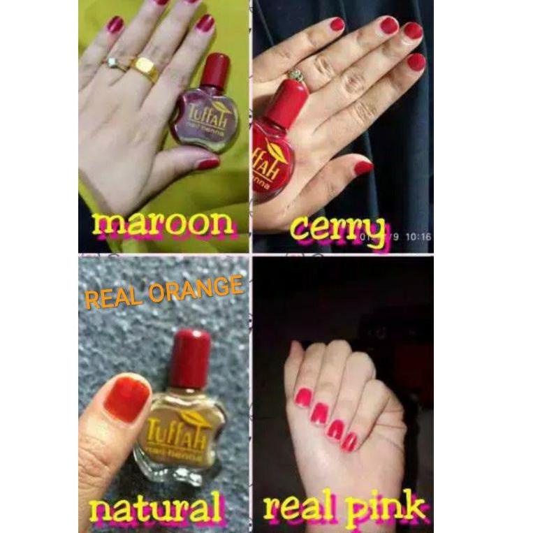 Koleksi hari ini C6QPM TUFFAH HENNA MUSLIMAH NAIL KUTEK KUKU HALAL untuk Sholat/ KUTEK PACAR Tahan L