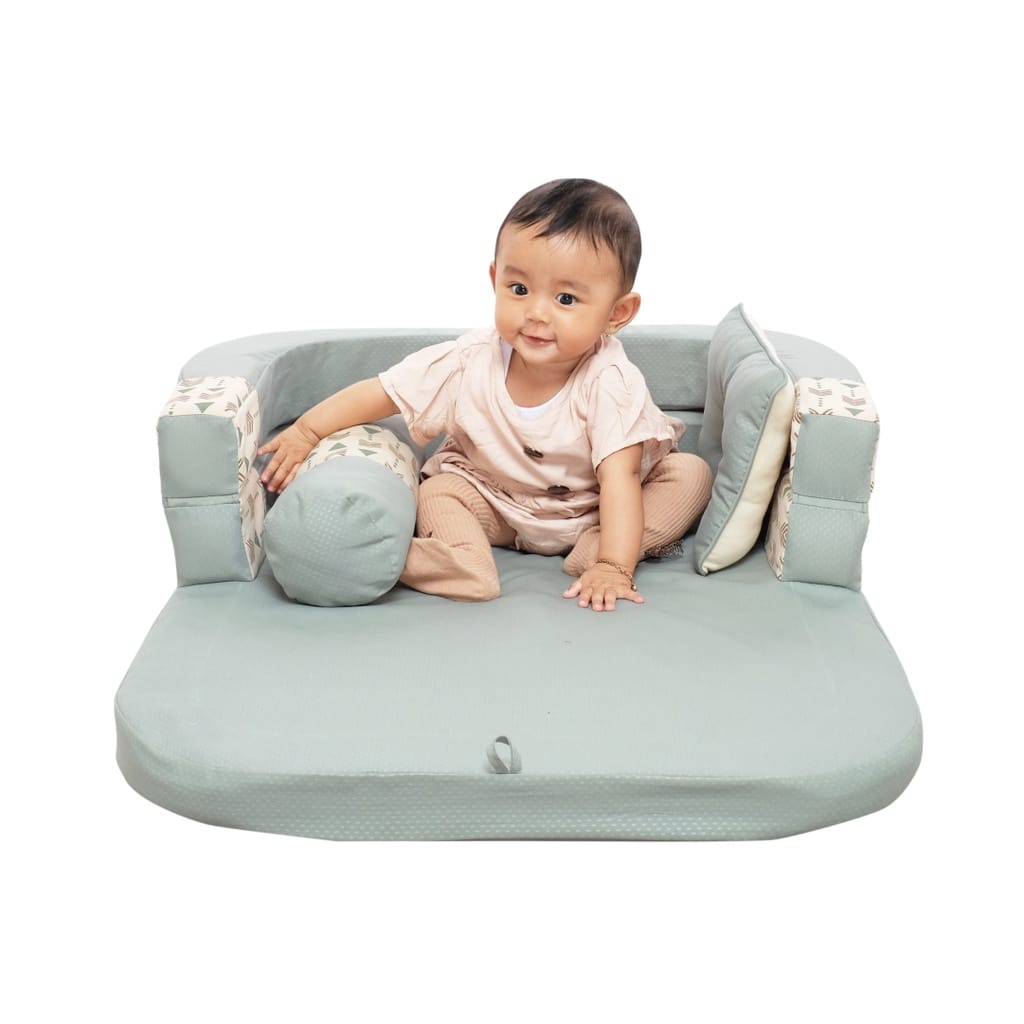 MomsBaby MBK4019 Kasur Bayi Sofa &amp; Kelambu Panna Series