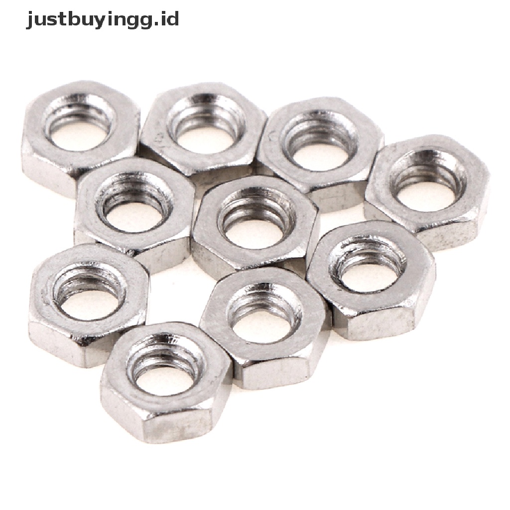 (Justbuyingg.Id) 10 Set Baut + Mur Ukuran 5 + 7mm