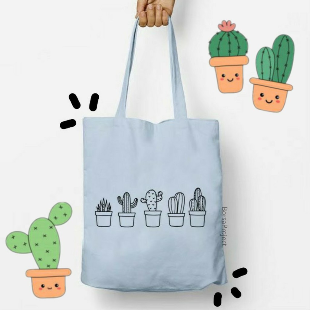 SPESIAL PROMO 10.10 - [RESLETING] TERLARIS! KAKTUS TOTEBAG SEMI KANVAS | TOTEBAG UKURAN 33x38 CM |  TOTEBAG RESLETING | TOTEBAG BESAR | TOTEBAG KOREA | TOTEBAG TEBAL | TOTEBAG LAPTOP | TOTEBAG NONGKI | TOTEBAG MOTIF | TOTEBAG POLOS | TOTEBAG JINJING