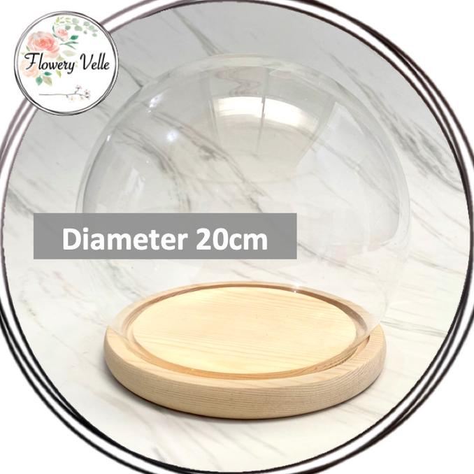 Globe Glass Dome Kosong Ball Bola Kubah Kaca Besar Bulat Glass Jar