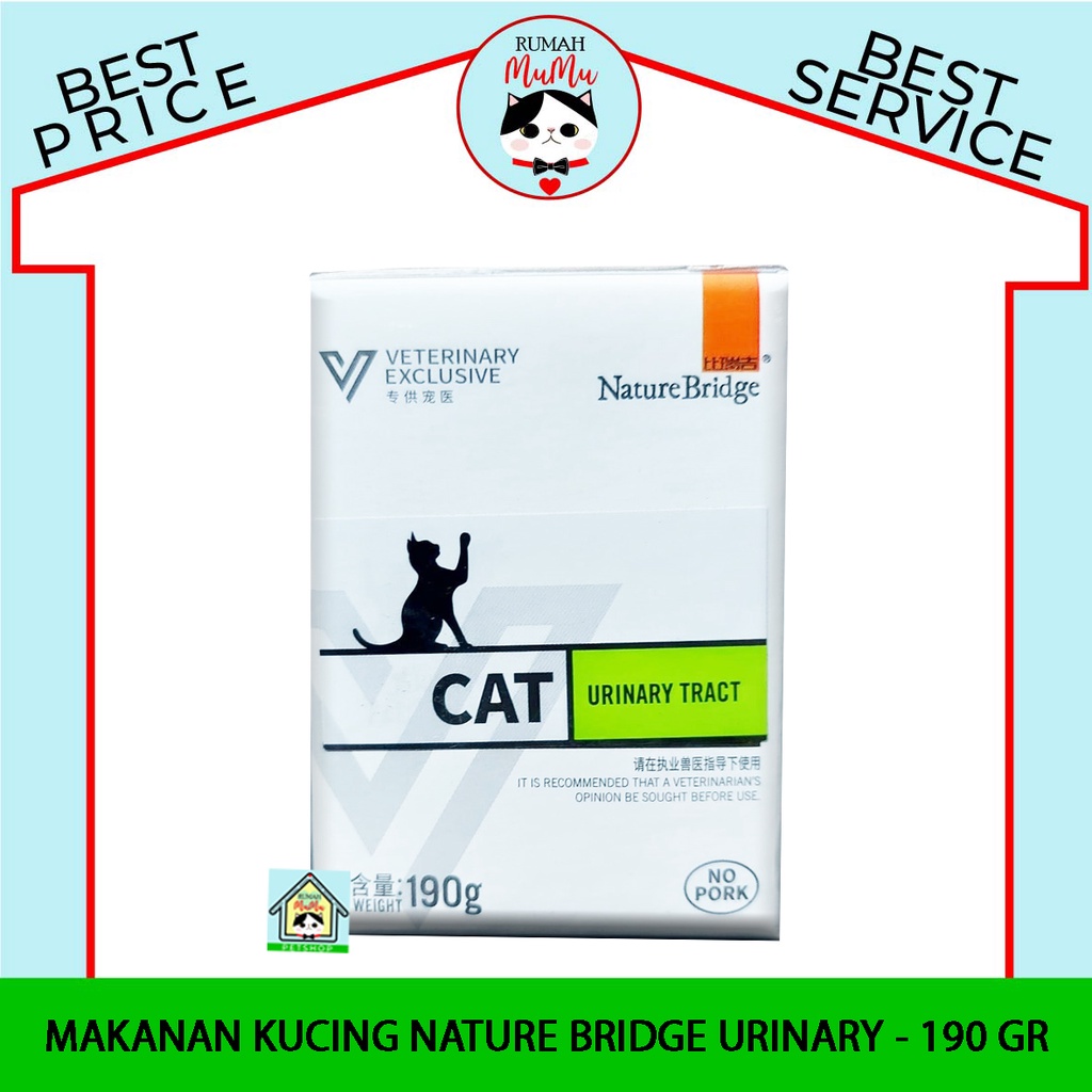 MAKANAN BASAH KUCING NATURE BRIDGE URINARY TRACT - 190 GR