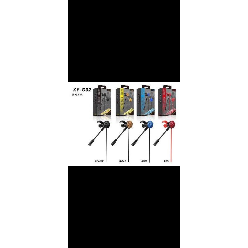handsfree gaming XY-G02 handset earphone gaming super basa