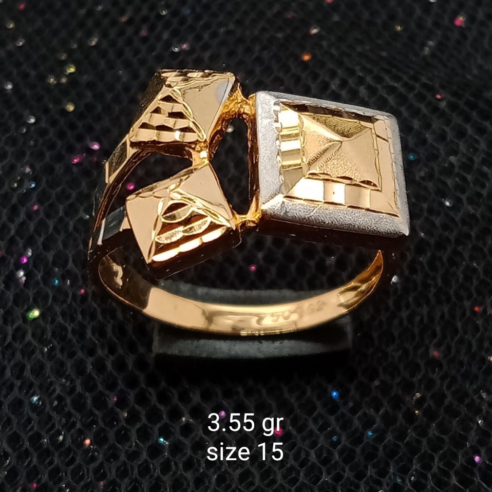 NEW Cincin Emas 17 K - 3.55 gr Kadar 750 - 2250