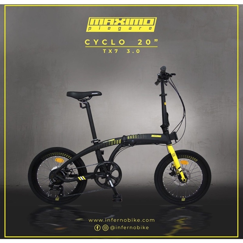 Sepeda Lipat 16 Maximo Piegare Cyclo TX-7 3.0 (  BY Family Bike )