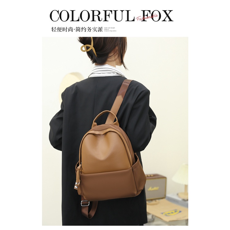 Tas Ransel Wanita ZELA KYTA BACKPACK Import Kulit Premium Tas Sekolah Kuliah Kerja Wanita Remaja Dewasa - Grosir Tas Batam-4