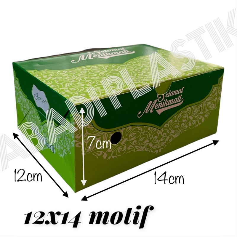 

DUS KUE 12X14 MOTIF/BOX KUE/DUS SNACK -100PCS