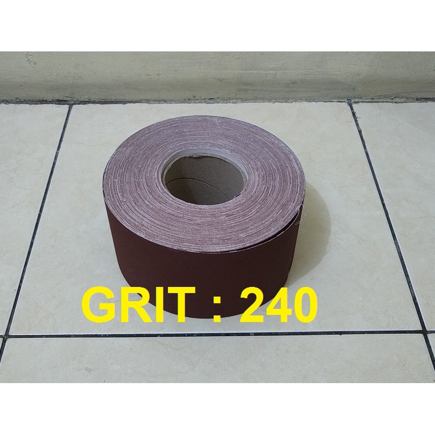 Amplas Roll Meteran - Belt Sander Grit 240 Panjang 1 Meter