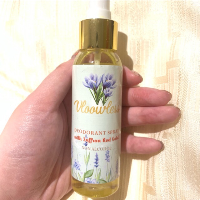 Vloowless Deodorant Spray with Saffron By Maylizaaadelittaa